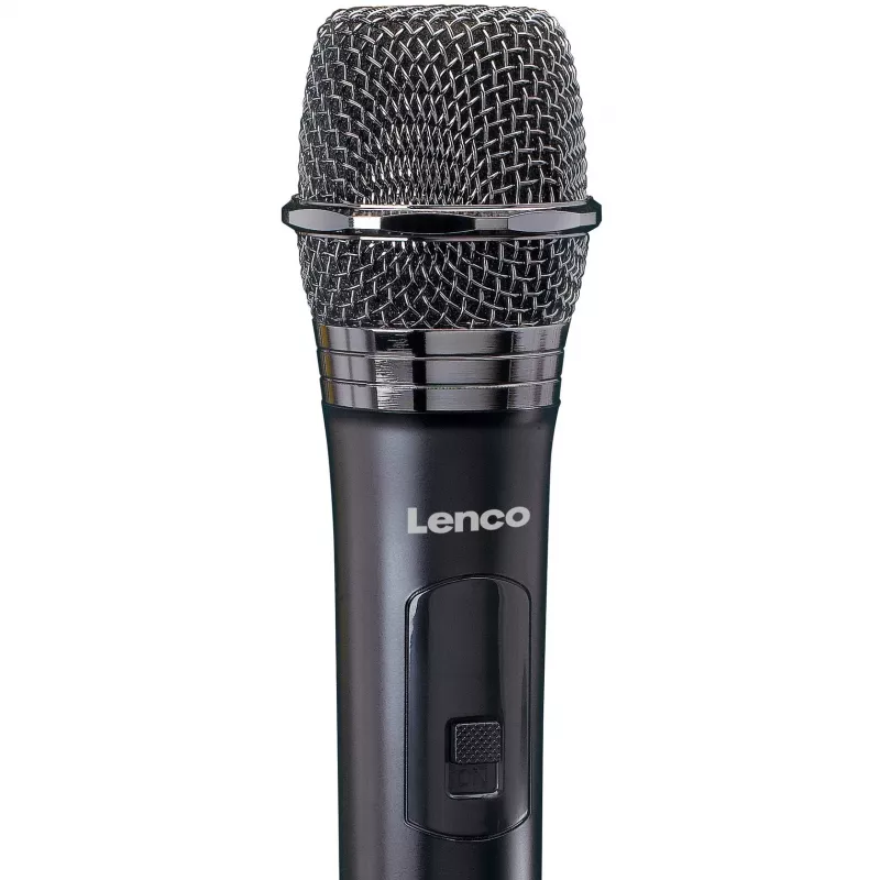 Belaidis scenos mikrofonas Lenco MCW-020BK