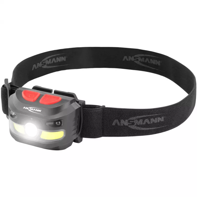 Ansmann HD250RS ant galvos juostos nešiojamas žibintuvėlis, juodas, COB LED 4W IP54