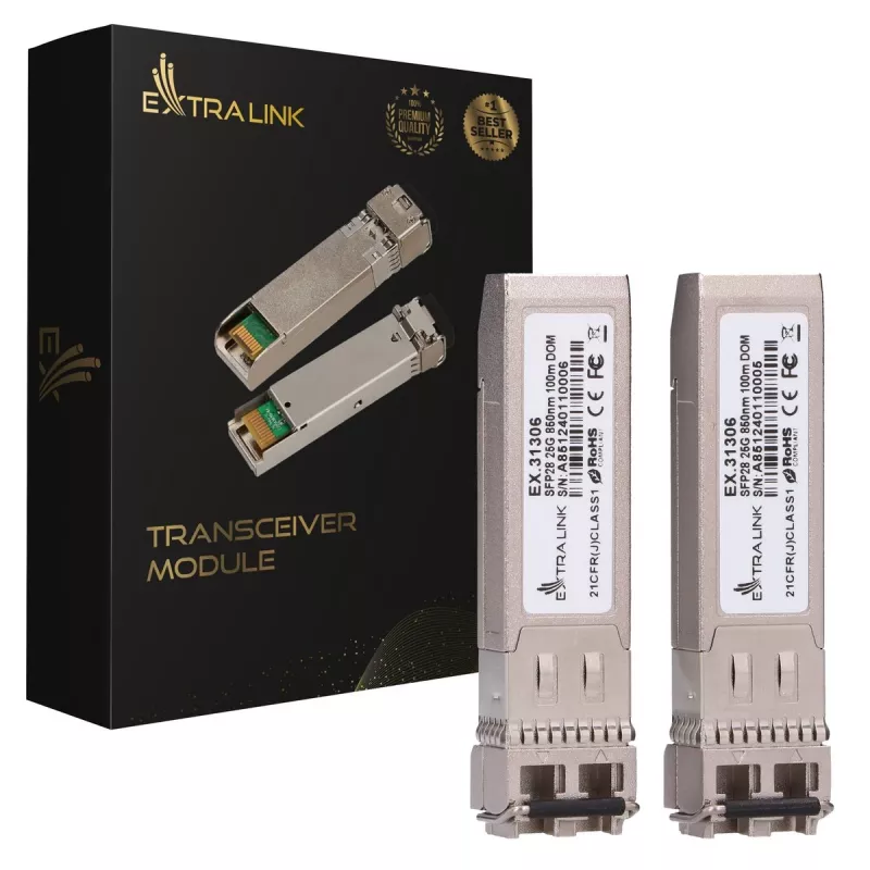 SFP28 modulis Extralink EX.31306 25G 850nm daugiamodė iki 100m