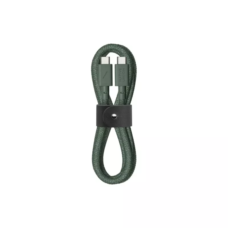 USB-C į USB-C laidas, Native Union Belt kabelis 1,2 m žalios spalvos