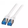 EFB-Elektronik RJ45 komutacinis kabelis Cat.6A S/FTP TPECat.7 neapdorotas laidas superflex baltas 2m Gamintojas: EFB Elektronik (K5525FWS.2)