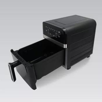 Neriebi keptuvė MAESTRO MR-759 Black yra „Feel-Maestro“ produktas iš mūsų oro keptuvių asortimento. Pagrindiniai bruožai: juoda apdaila, 1900 W galia ir 9 l talpa.