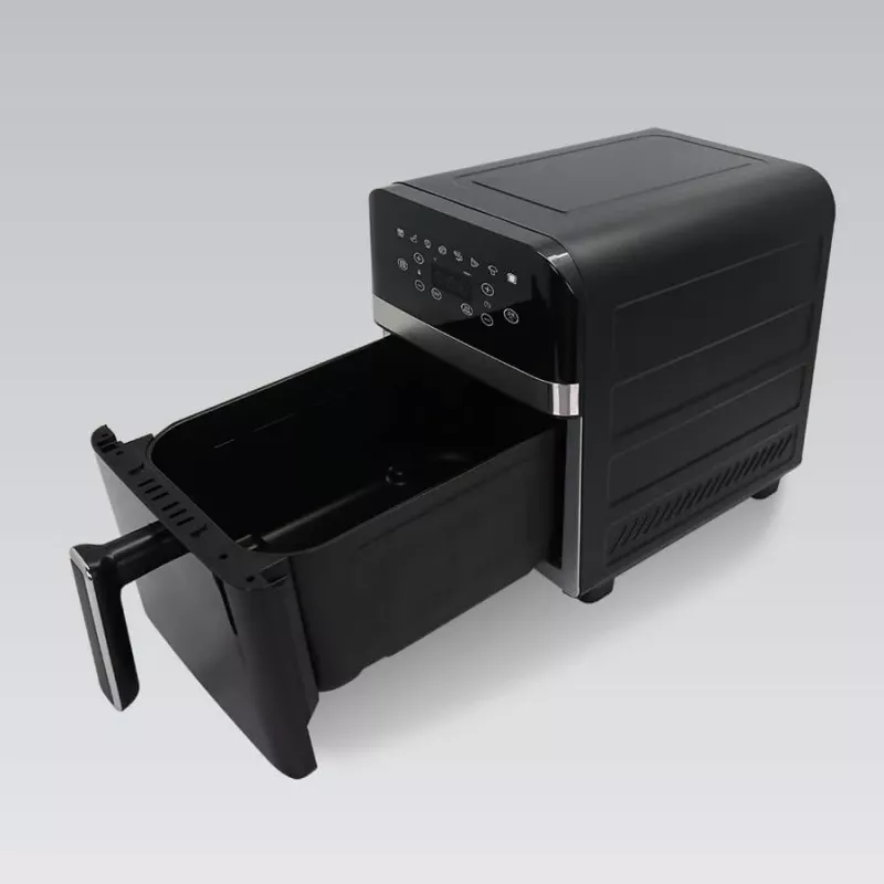 Neriebi keptuvė MAESTRO MR-759 Black yra „Feel-Maestro“ produktas iš mūsų oro keptuvių asortimento. Pagrindiniai bruožai: juoda apdaila, 1900 W galia ir 9 l talpa.