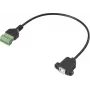 Renkforce USB 2.0 adapterio kabelis [1x 2.0 lizdas B - 1x gnybtų jungtis] RF-6443972 30 cm (RF-6443972)