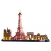 3D Puzzle CubicFun City Line Paris LED 115 vnt.