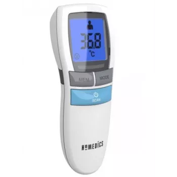 Bekontaktis infraraudonųjų spindulių termometras HoMedics TE-200-EEU — greitas, bekontaktis matavimas suaugusiesiems ir vaikams