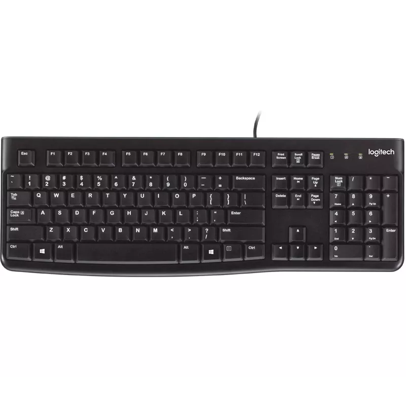 Klaviatūra K120 Verslui Juoda - Heb - EMEA-914
