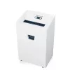 Smulkintuvas HSM Pure 420 – dalelių pjovimas P-4, 24 cm darbinis plotis, 15 lapų talpa, 35 l dėžė, balta
