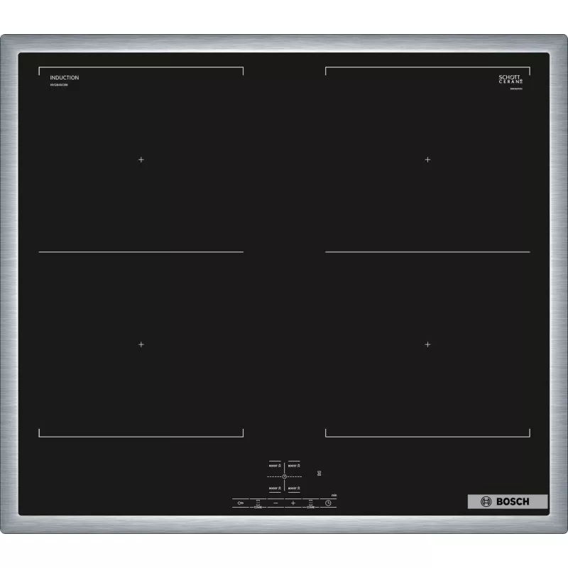 Bosch HEG578BB4 + NVQ645CB6E virtuvės prietaisų rinkinys Zoninė indukcinė kaitlentė Elektrinė