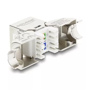 RJ45 Keystone modulio lizdas Cat.6A DELOCK 90798 — LSA užbaigimas