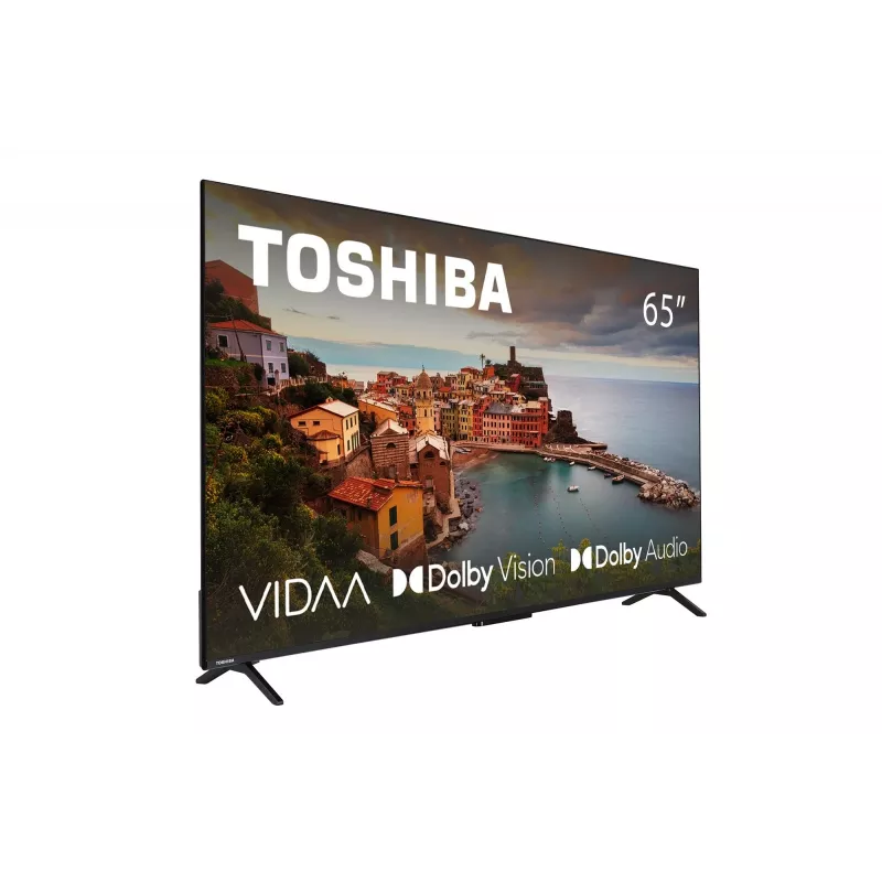 TV Toshiba 65UV2463DG 65 col. (165,1 cm) 4K Ultra HD DLED išmanusis televizorius, 3840×2160, VIDAA, Wi‑Fi, 300 cd/m², juoda