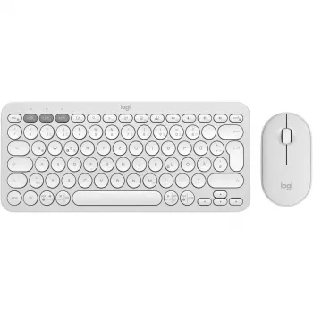 Logitech Pebble 2 Combo rinkinys, baltas, belaidis, vokiškas, 920-012204