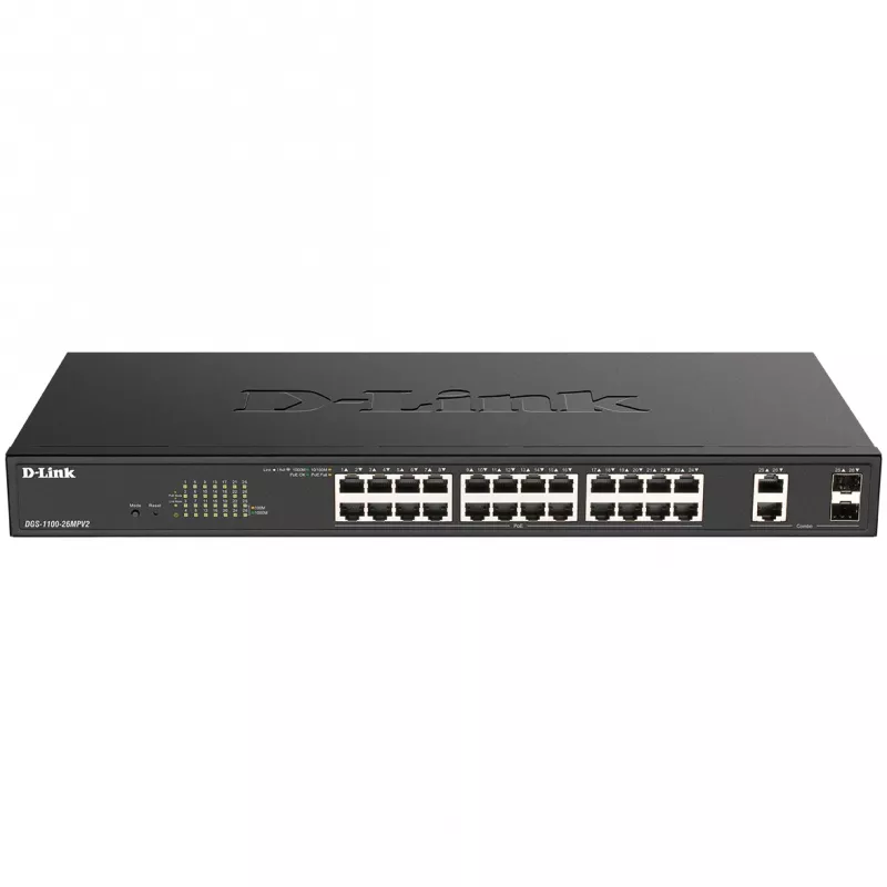 Valdomas L2 Gigabit Ethernet komutatorius D-Link DGS-1100-26MPV2