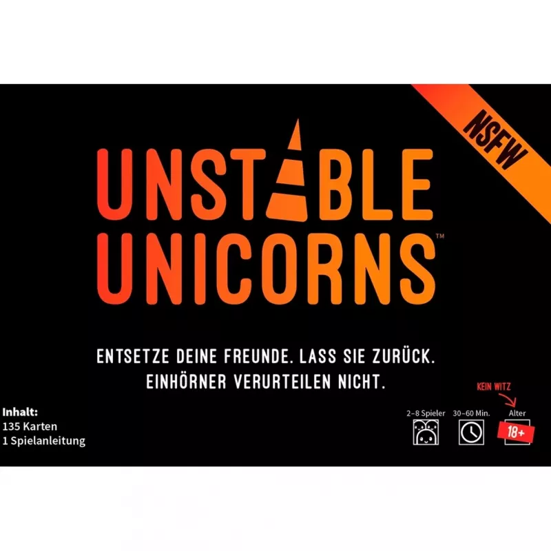 Unstable Unicorns NSFW, kortų žaidimas