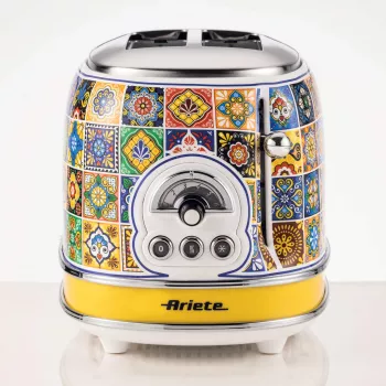Ariete 155 Skrudintuvas Positano, 810W, 2 riekės, 6 skrudinimo lygiai, Trupinių padėklas, Atitirpinimo funkcija, Automatinis išstūmimas, Be spaustukų