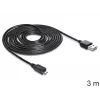 USB laidas DeLOCK EASY-USB 2.0-A - USB 2.0 micro-B 3m