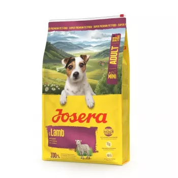 Sausas šunų maistas JOSERA Mini Adult Lamb 900 g – mažoms veislėms, ėrienos receptas
