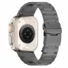 GUAN Premium Watch Strap, skirta Apple Watch, juoda/pilka, 44mm, 45mm, 42mm (Series 1/2/3), 49mm, 46mm, GA-MAG-BNDA-P-BGL