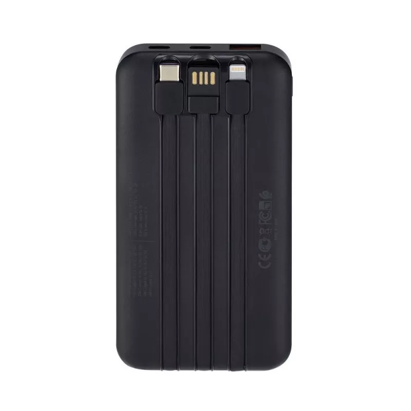 Išorinė baterija USB 10000MAH/VA2211 juoda Rivacase