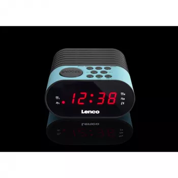 Laikrodis radijas Lenco CR-07 juoda mėlyna
