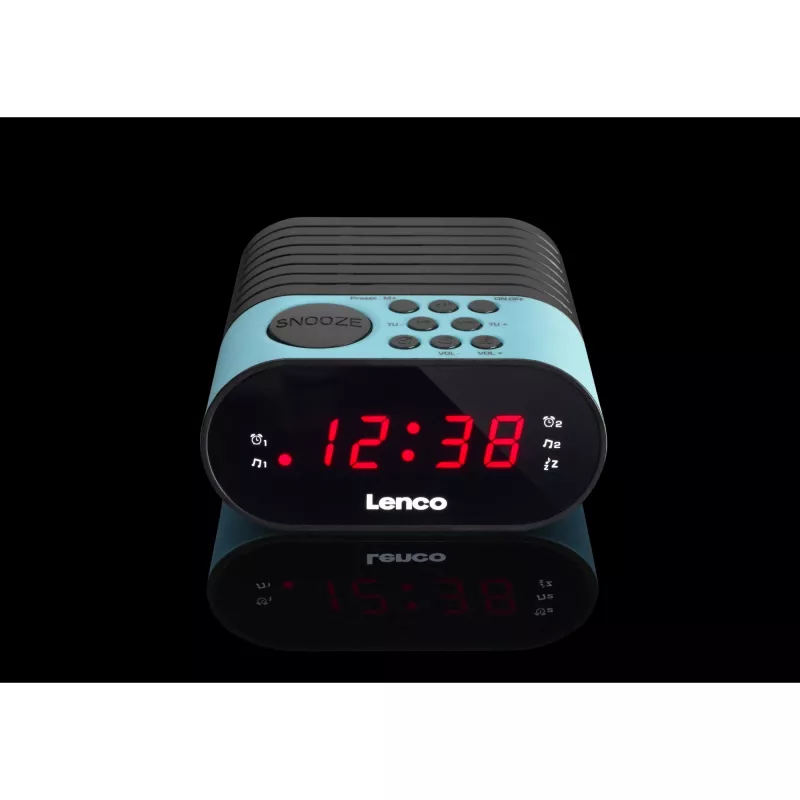 Laikrodis radijas Lenco CR-07 juoda mėlyna