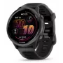 Išmanusis laikrodis GARMIN Forerunner 570 — 47 mm šiferio pilkumo aliuminio korpusas, permatomas juodas silikoninis dirželis