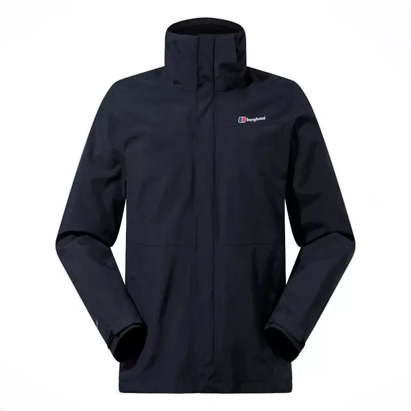 Striukių rinkinys Berghaus Deluge Pro 3.0 M + Hillwalker IA Shell M — vyriški neperšlampami viršutiniai drabužiai, juodi