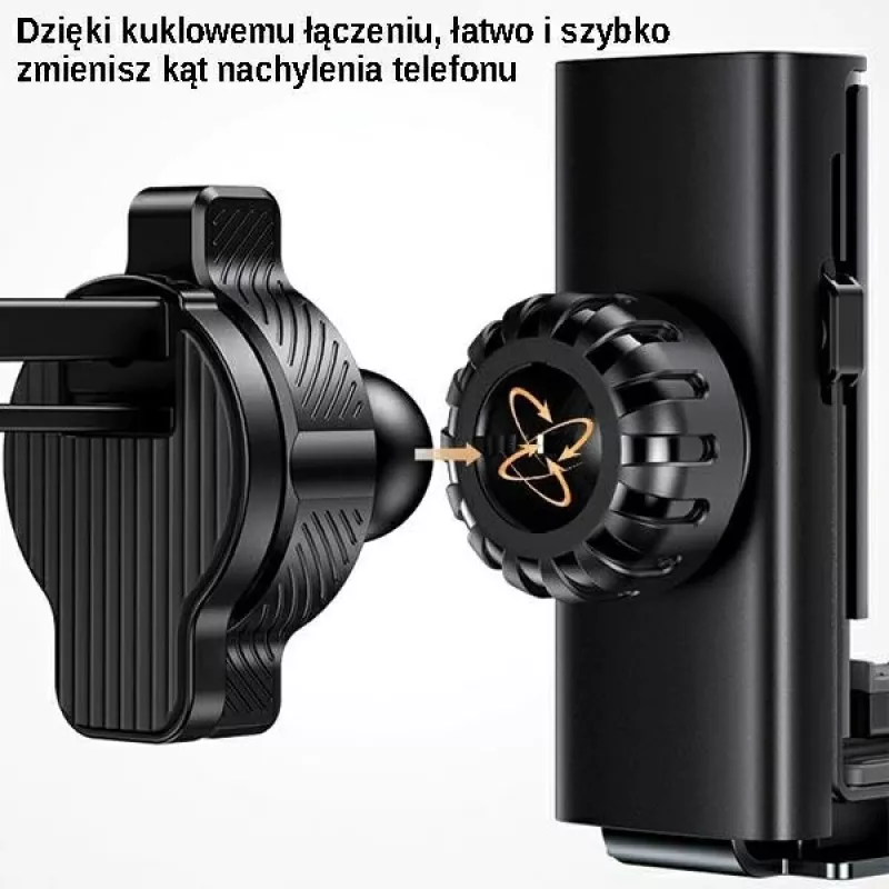 USAMS automobilinis telefono laikiklis 4,7–7 colių universalus telefono stovas automobilyje gravitacinis išmaniojo telefono laikiklis su ventiliacijos angos spaustuku GPS palaikymas iPhone Xiaomi Samsung