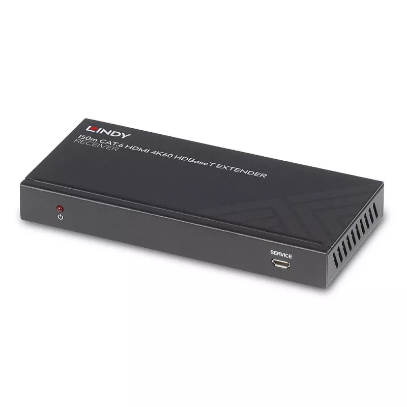 Lindy 150m Cat.6 HDMI 4K60, IR ir RS-232 HDBaseT ilgintuvas