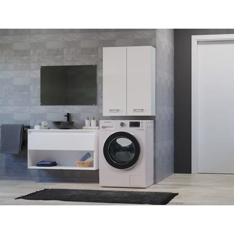 Topeshop POLA MINI DD balta vonios spintelė