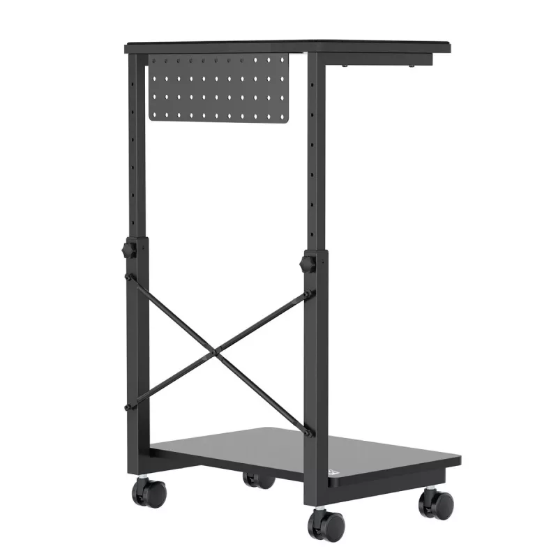 CPU vežimėlio stovas su NanoRS lentyna, maks. 80 kg, reguliuojamas aukštis 550–850 mm, RS430