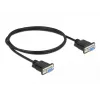 Serijinis laidas DeLOCK 86608 juodas 1 m RS-232 Sub-D9