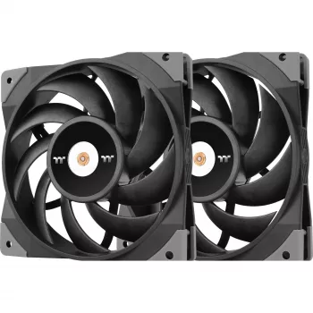 Thermaltake Toughfan 12 2-Pack Juoda
