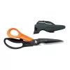 Virtuvinės žirklės Fiskars Multiscissor Cuts + More 1000809 — juoda rankena, oranžiniai akcentai