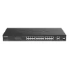 D-Link DGS-1100-26MPV2/E tinklo komutatorius Valdomas L2 Gigabit Ethernet (10/100/1000) Power over Ethernet (PoE) Juoda