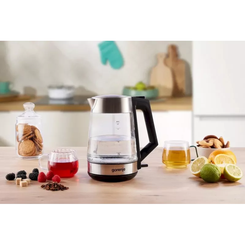Gorenje K17OGS Virdulys, Elektrinis, Talpa 1,7 L, Galia 2200 W, Nerūdijantis plienas | Gorenje