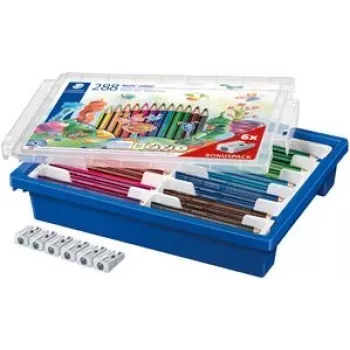 Spalvotas pieštukas Staedtler 187 G288 — grafito/spalvotas rašymo ir piešimo pieštukas, Vokietija