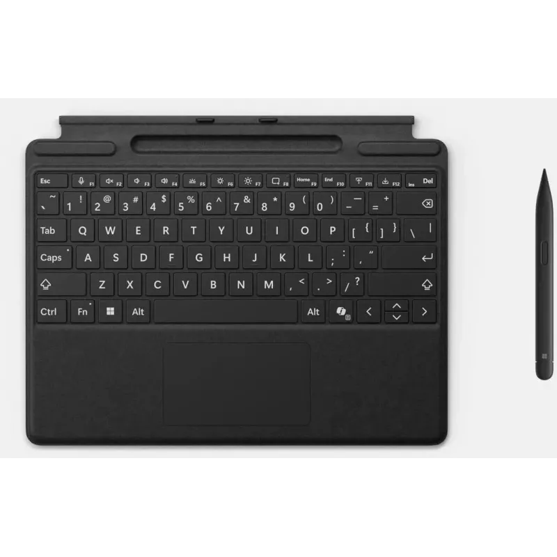 Klaviatūros dangtelis Microsoft Surface Pro Flex Type Cover Y8U-00006 su Surface plonas Pen 2, juoda