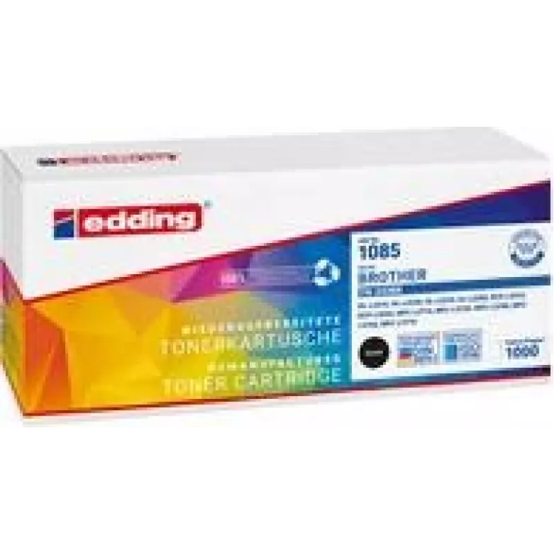 edding EDD-1085 juodas dažų miltelių kasetė, suderinama su brother TN-243BK (18-1085)
