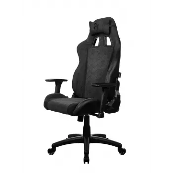 Konsolinė žaidimų kėdė Arozzi Avanti Dark Pilka SoftFabric — minkšta sėdynė, maks. apkrova 120 kg