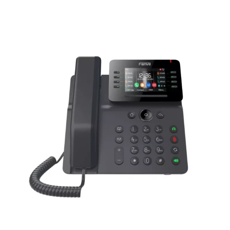 IP telefonas Fanvil V64 juodas 12 linijų LCD Wi-Fi