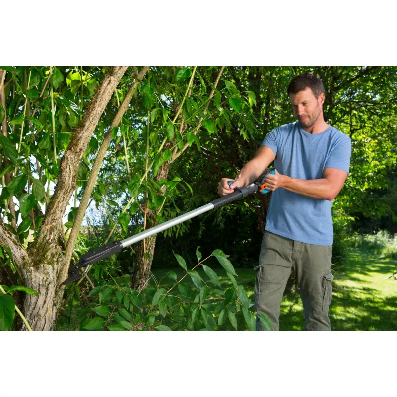 Gardena 12010-20 - aplenkimo tipo genėjimo žirklės - 2,9 cm - aliuminis - juodos