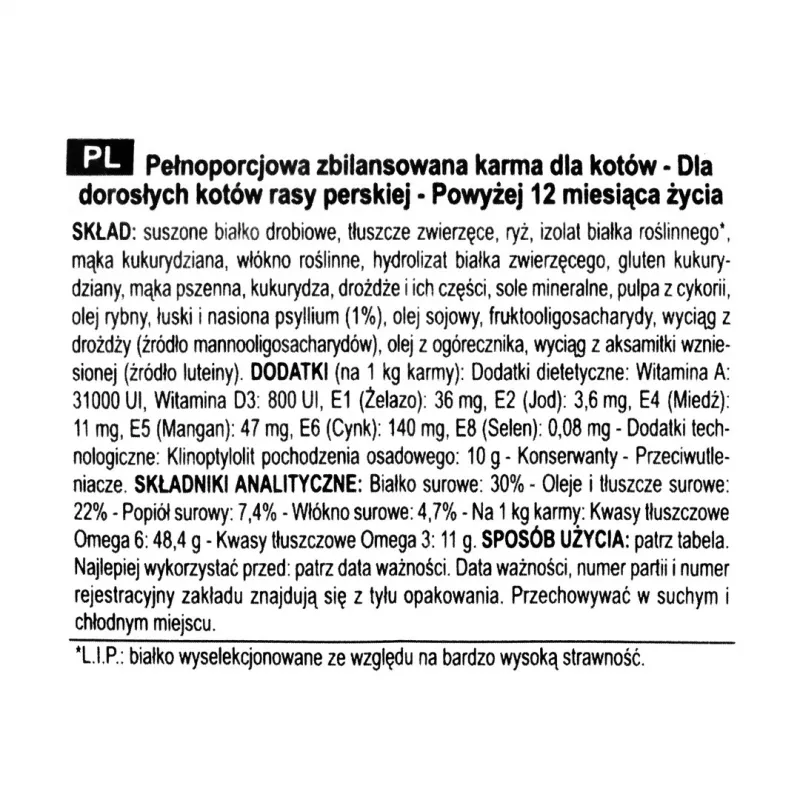 Sausas kačių maistas Royal Canin Adult Poultry Persų katėms 2 kg, 30% baltymų, 22% riebalų