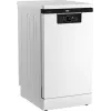 BEKO Laisvai pastatoma indaplovė BDFS26120WQ, energijos klasė E, plotis 45 cm, 6 programos, inverterinis variklis, trečiasis stalčius, balta
