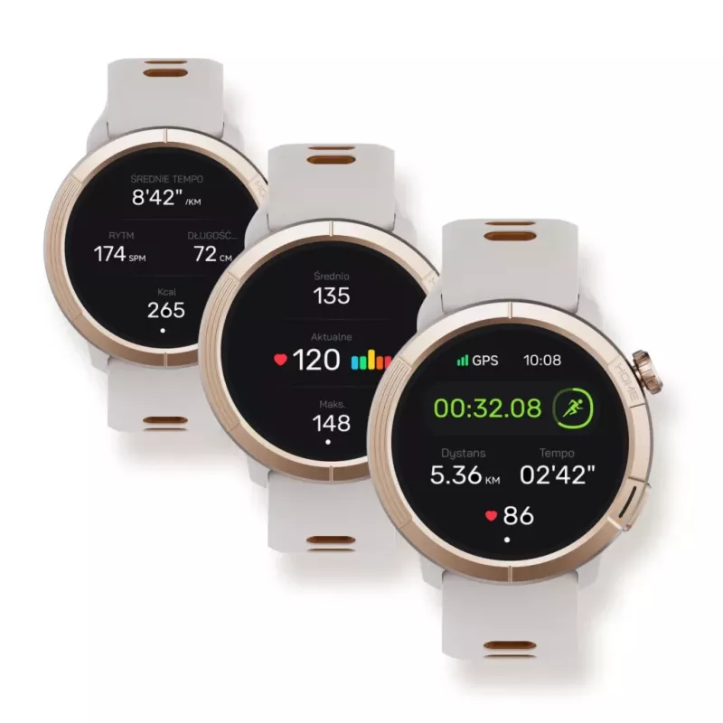 Išmanusis laikrodis Stelio STSWA102GT Activ Pro GPS 46 mm auksinis titanas — GPS, 46 mm korpusas, titano apdaila