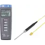 VOLTCRAFT K102 + TP 207 temperatūros matavimo prietaisas nuo -200 iki +1370 °C K tipo zondas