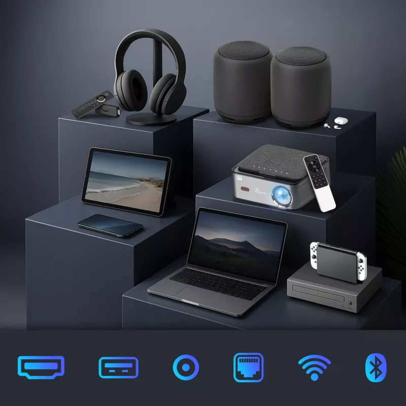 Extralink Projector Smart Life Vision Pro 450 ANSI, 1080p, Android 9.0