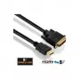 Purelink PureInstall PI3000 - vaizdo kabelis - vienos jungties - HDMI / DVI - DVI-D (kištukas) į HDMI (kištukas) - 1 m - triguba izoliacija - juodas