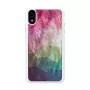 Išmaniojo telefono dėklas iKins, skirtas iPhone XR – vandens gėlių dizainas, baltas