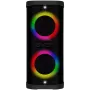 Nešiojamas garsiakalbis SVEN PS-950, juoda, išėjimo galia 2x80 W (RMS), TWS, Bluetooth, IPx4, FM, USB, microSD, LED ekranas, ličio baterija